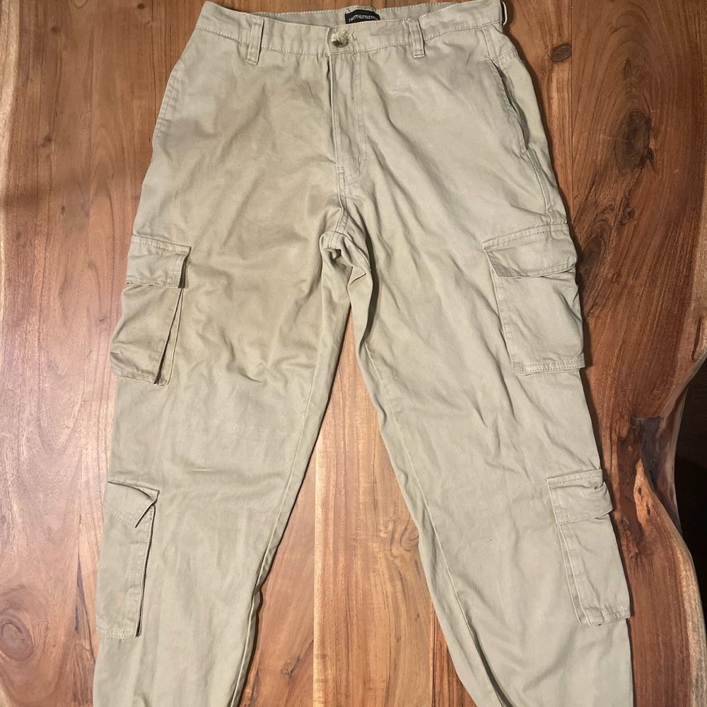 PLT Low Rise Tan Cargo Pants